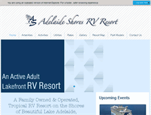 Tablet Screenshot of adelaideshores.com